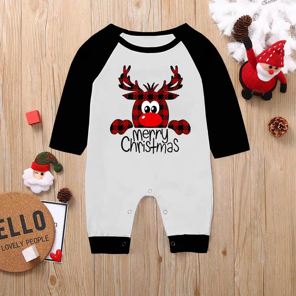 Reindeer Red Plaid Christmas Family Pajamas