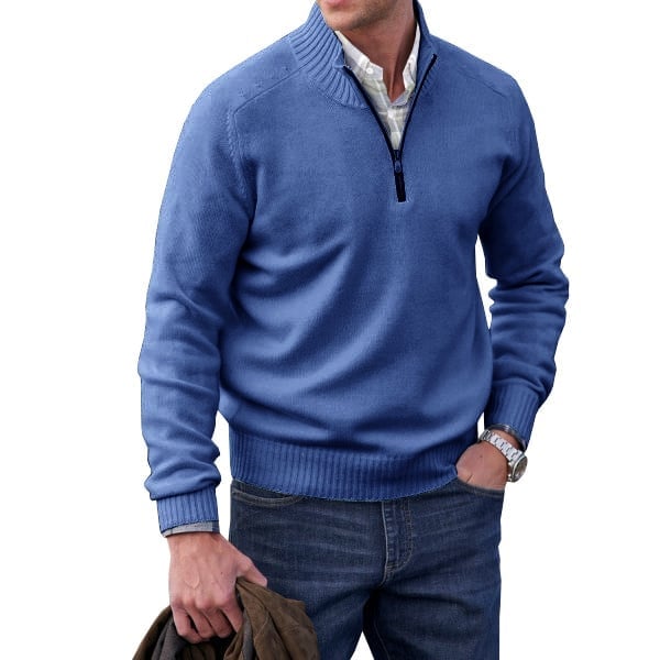 ✨Today's Deal - Men's Cashmere Zipper Basic Sweater (Buy 2 Free Shipping)😍