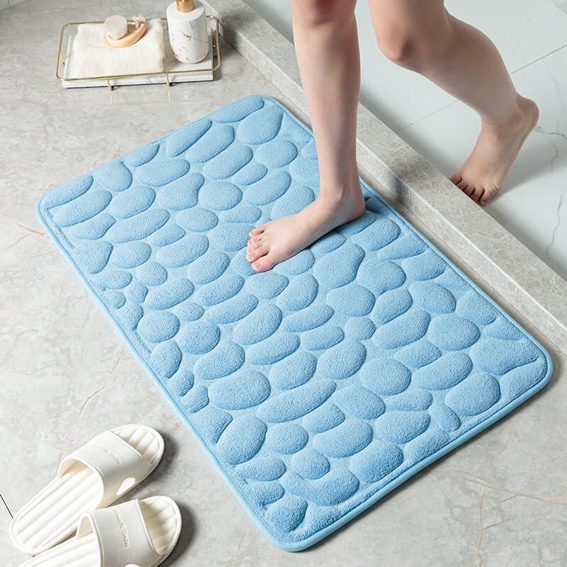 2024 New Arrival Cobblestone Embossed Bathroom Bath Mat