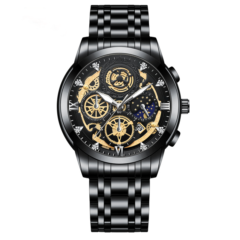 2024 New Sun Moon Star Men's Watch