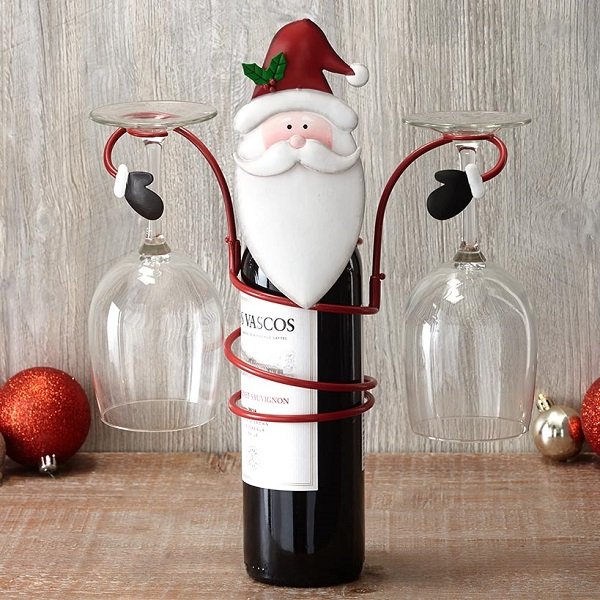 🎄 Early Christmas Pre-Sale - 50% Off -Holiday Wine Bottle & Glass Holders - Christmas decoration