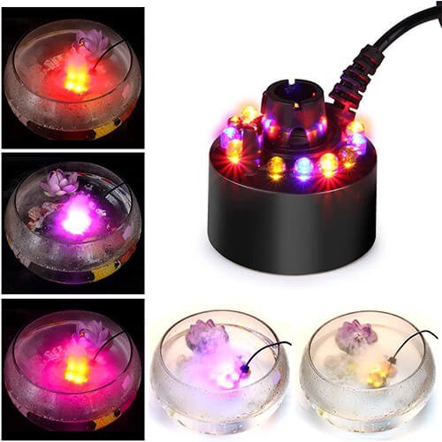 (🎃Early Halloween Sale )12 LED light Ultrasonic Mist Maker Fogger