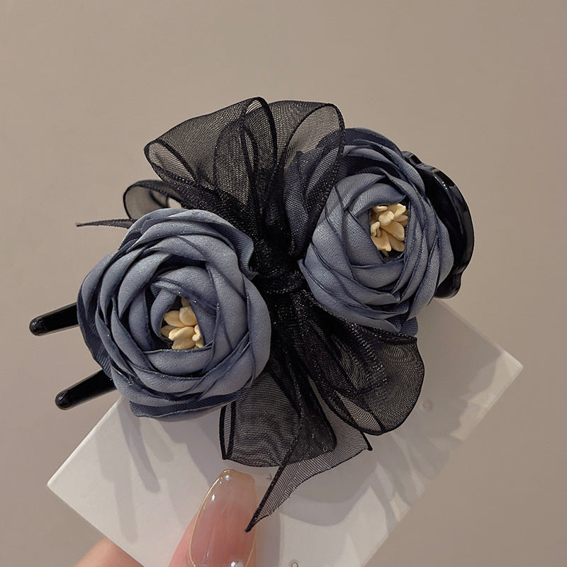 2024 new high-end hair accessories flower ball hairpin for women