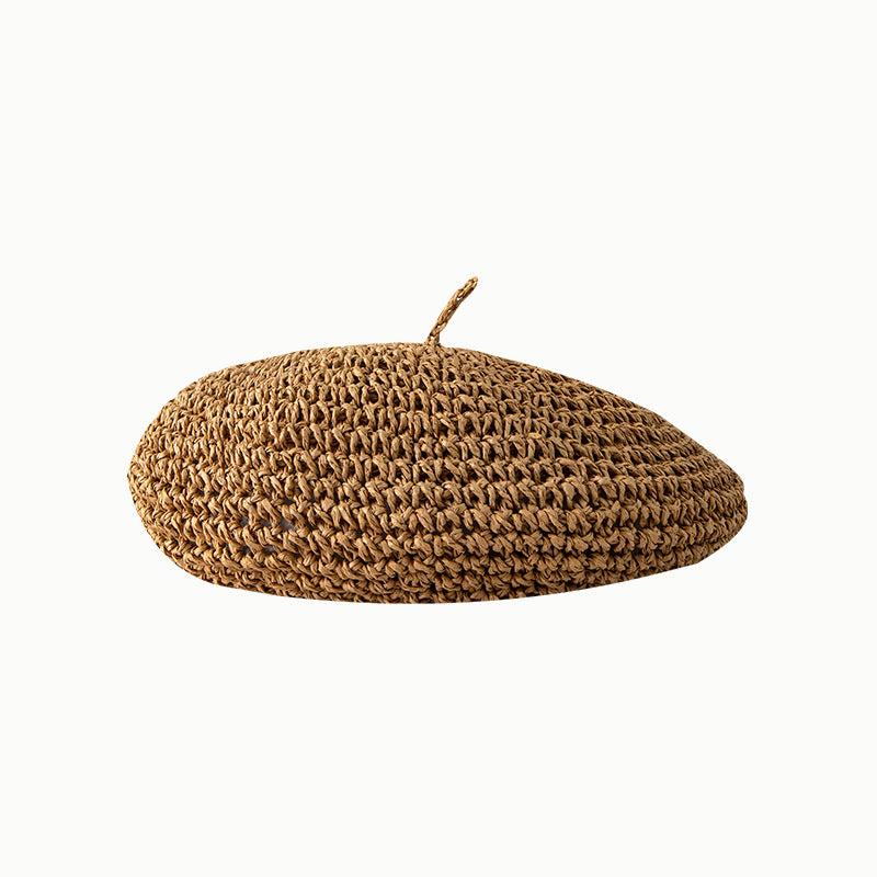 [Summer hot style] French retro straw beret