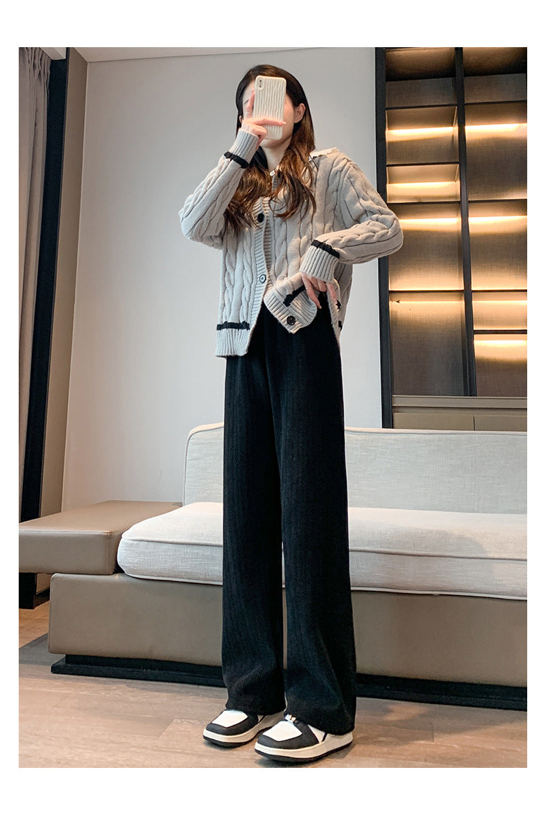 🔥Women's thickened warm wide leg pants