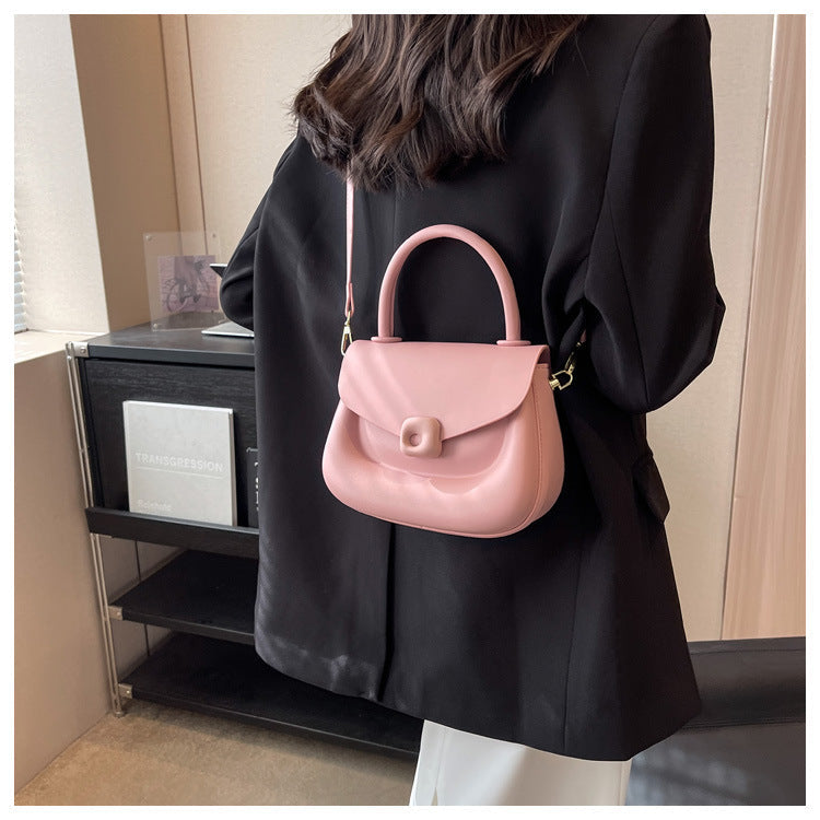 Women's solid color saddle bag purse fashion handbags