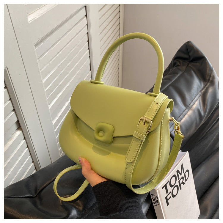 Women's solid color saddle bag purse fashion handbags