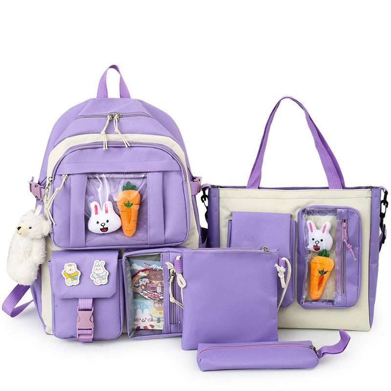 Cute lightweight backpack for elementary school girls