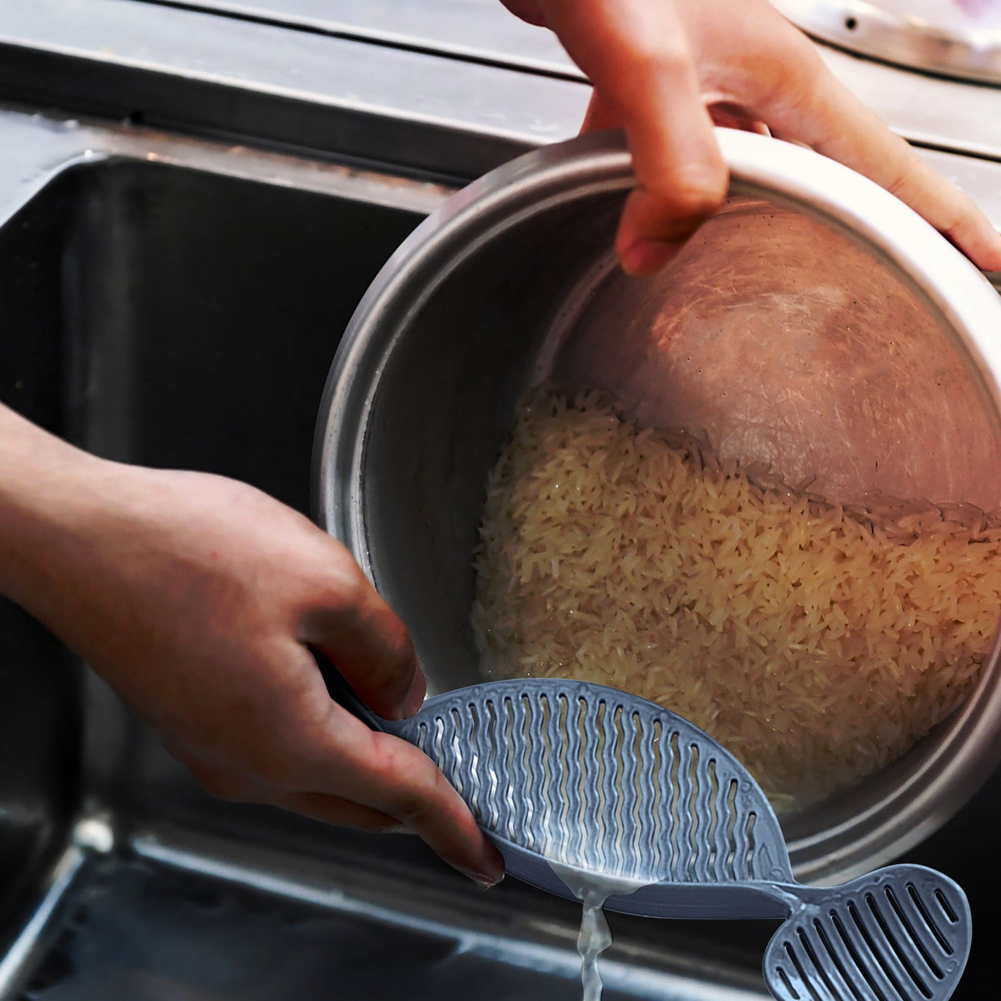 Drain rack pot strainer pot