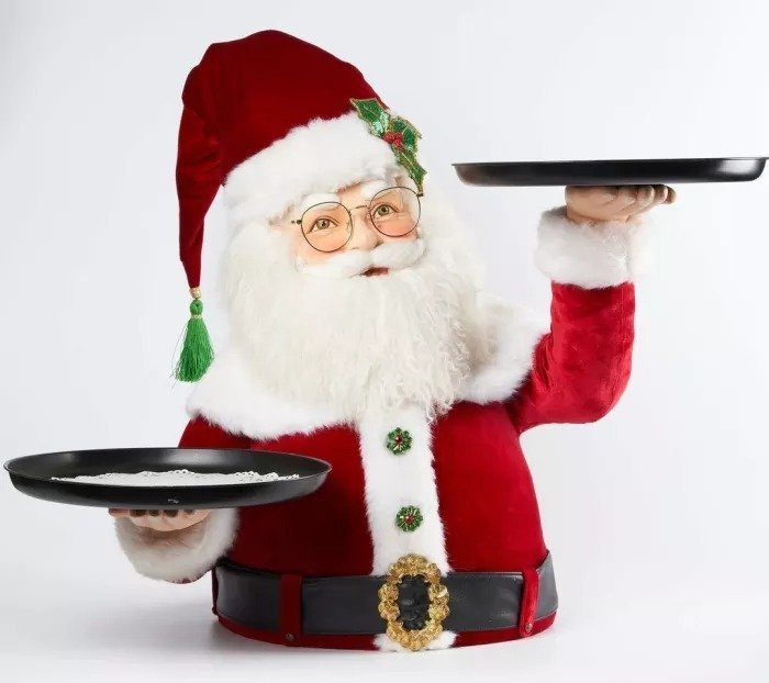 【Christmas best seller🎄】🎅Santa Holdings Tray Figurine