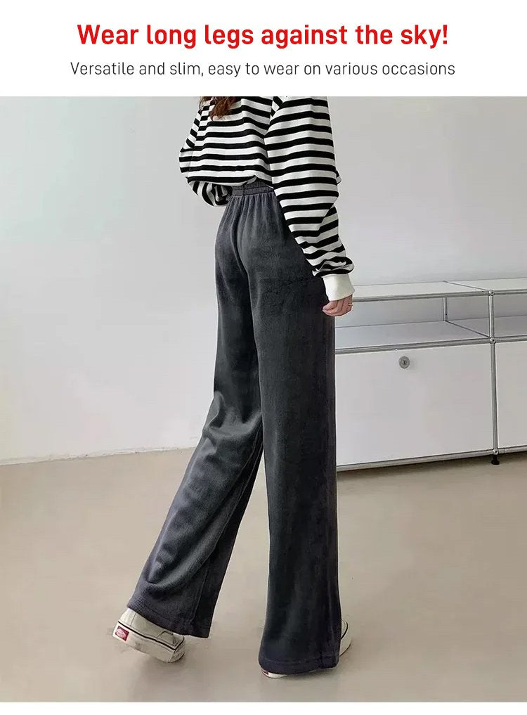 🔥Women's thickened warm wide leg pants