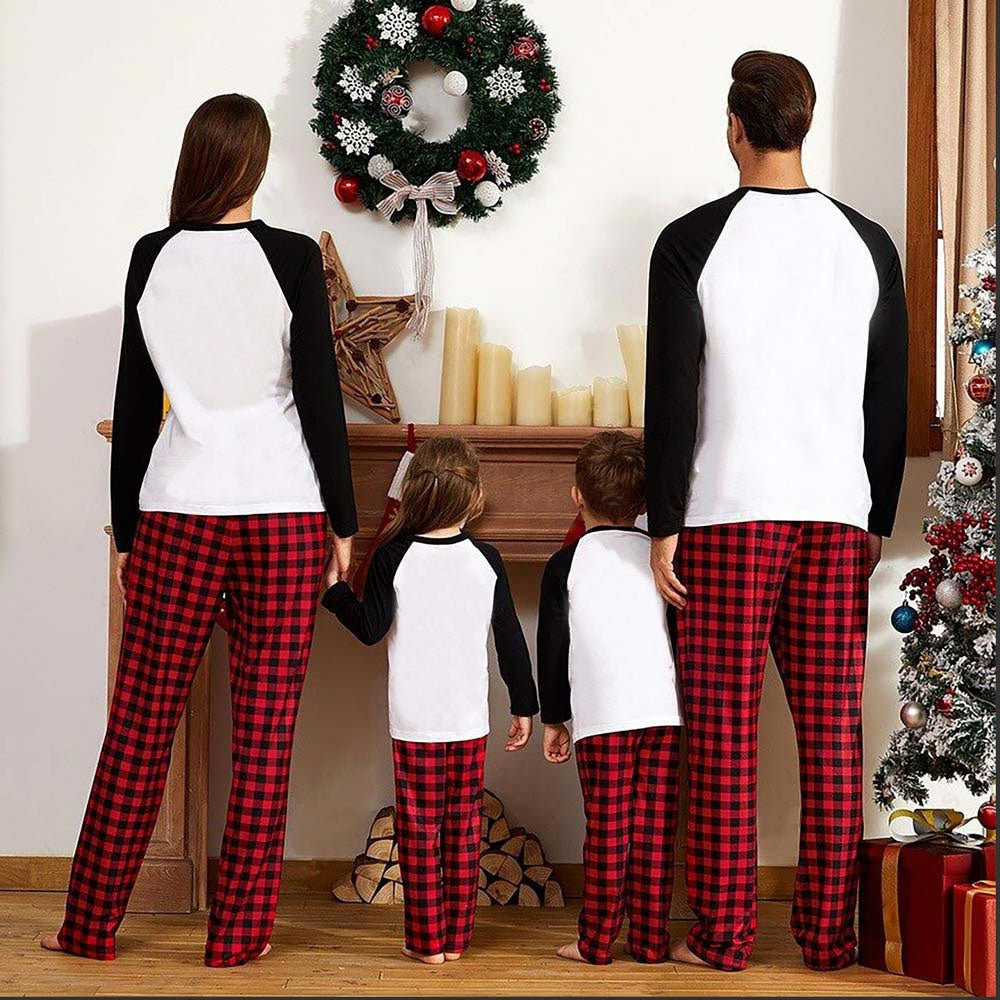 Reindeer Red Plaid Christmas Family Pajamas