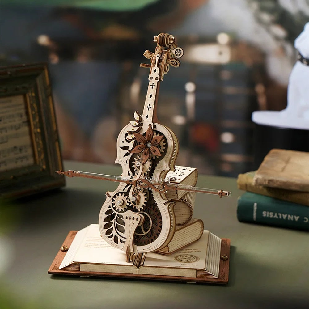 3D Wooden Puzzle Magic Mechanical Music Box