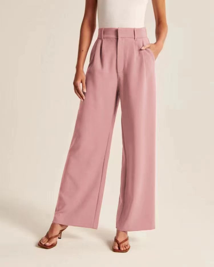 Lightweight Tailored Wide Leg Pants (Buy 2 Free Shipping)