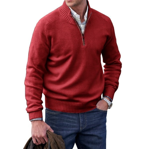 ✨Today's Deal - Men's Cashmere Zipper Basic Sweater (Buy 2 Free Shipping)😍