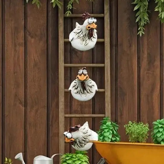 🔥Funny Chicken Garden Fence Decoration