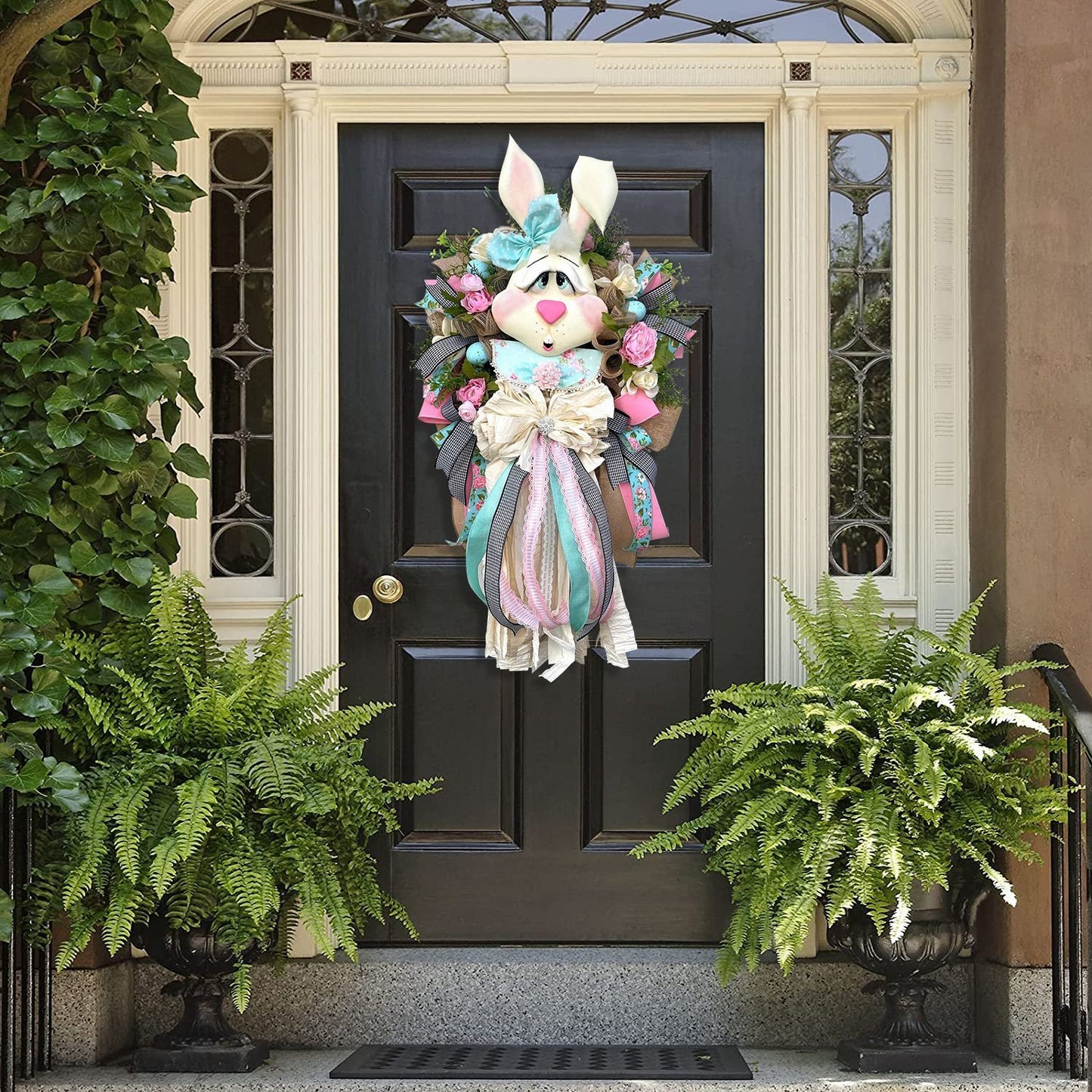 [50% Sale🔥] Easter Wreath for Front Door - Easter Bunny