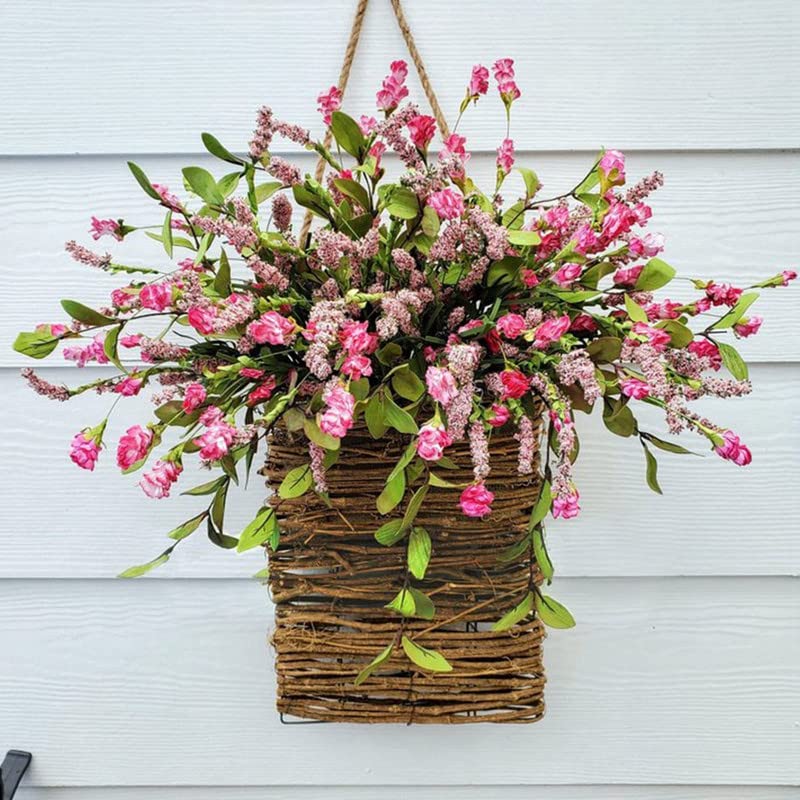 🎁🔥Last Day Promotion -50% OFF💐Cream Hydrangea Door Hanger Basket Wreath