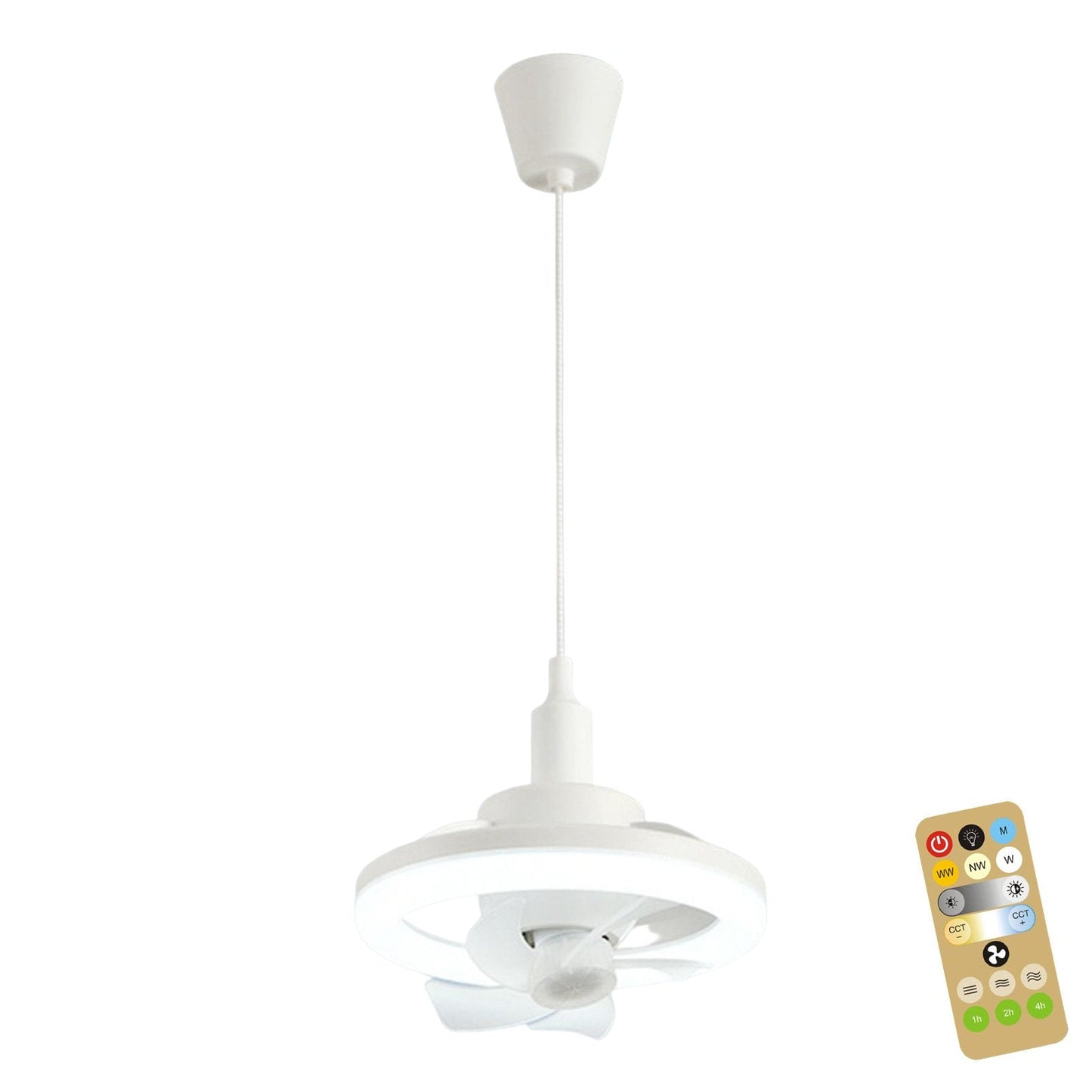 Free Shipping - LED Swing Head Fan Light