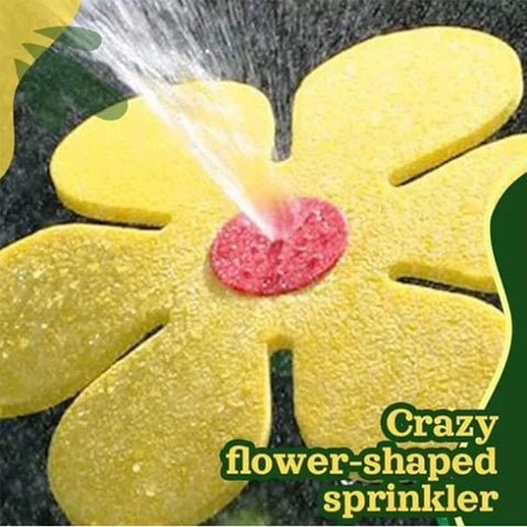 🔥Summer Hot Sale🌻Funny Dancing Sunflower Whirling Garden Sprinkler With Adapter