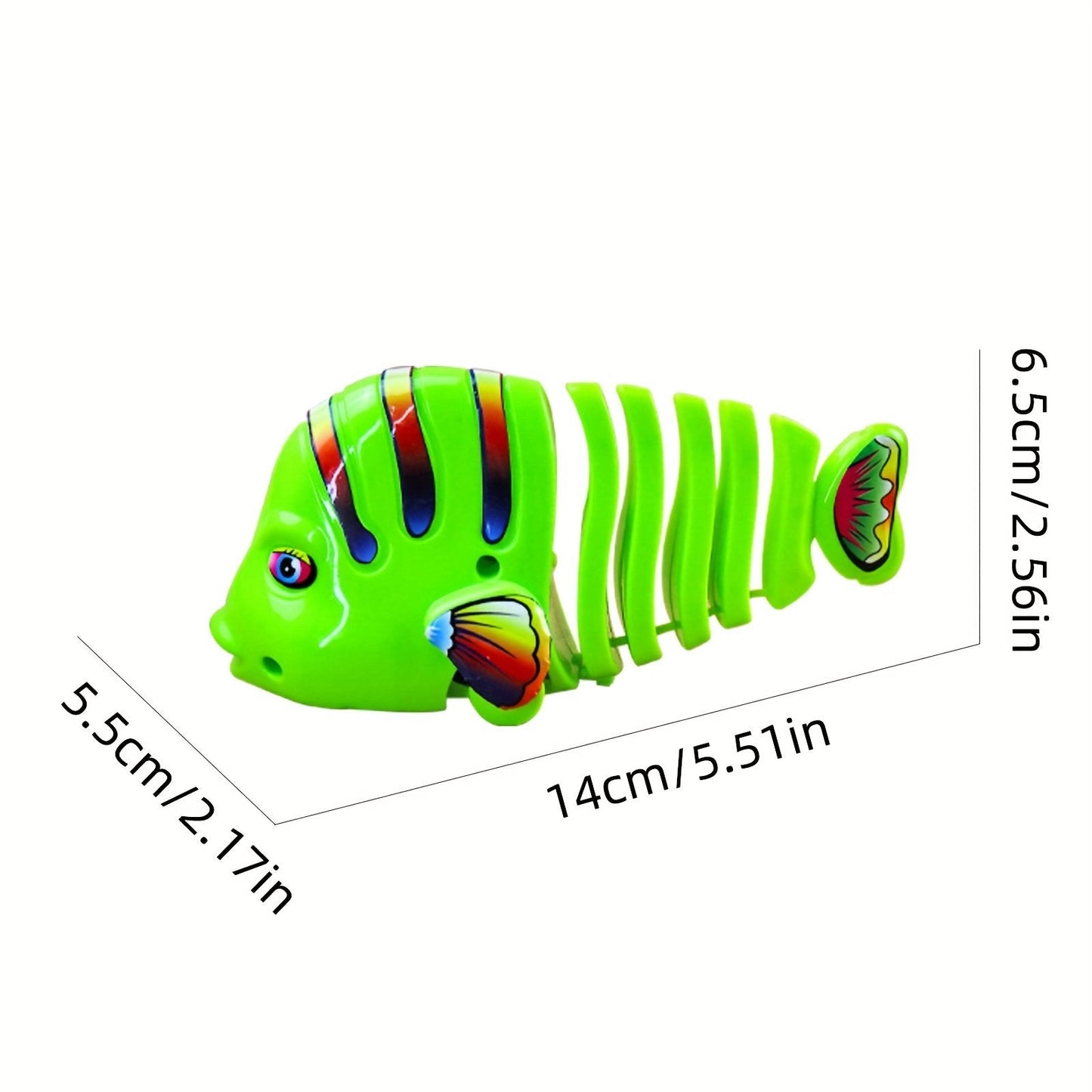 🐟Plastic Wind-Up Wiggle Fish Toys