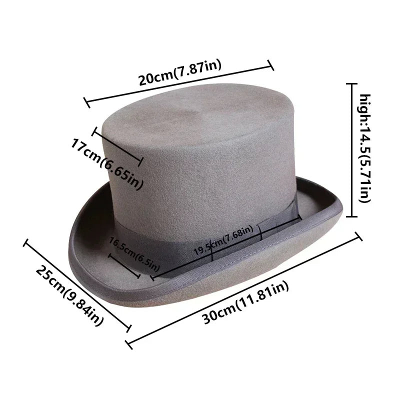 Elegant High Topper Hat - Classic Style for Timeless Sophistication