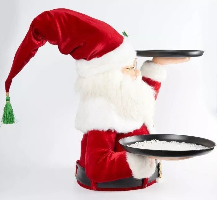 【Christmas best seller🎄】🎅Santa Holdings Tray Figurine