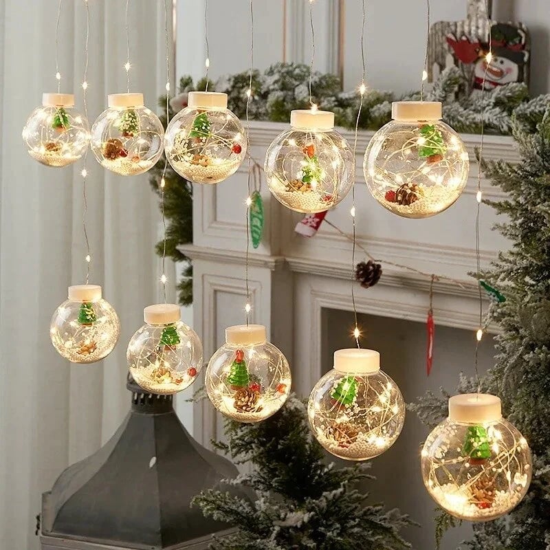 【Christmas best seller🎄】Christmas Led Wishing Ball String Lights Decorations