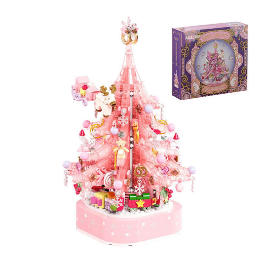 【Christmas best seller🎄】Pink Crystal Christmas Tree Building Block Set - Last day 49% Off