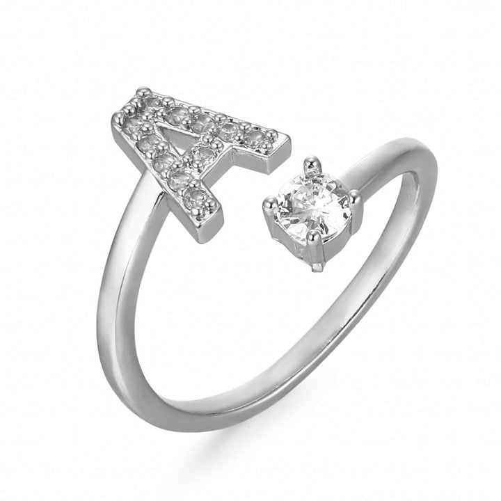 ⏰Promotion 49% OFF💥Letters Ring With Cubic Zirconia