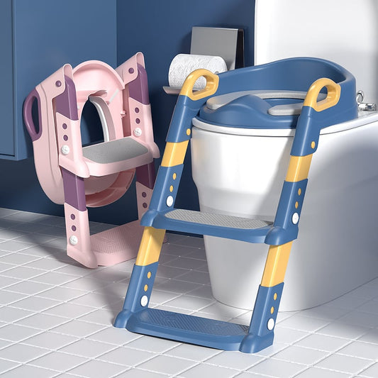 2024 New Potty Training Toilet Seat for Kids With Step Stool Ladder