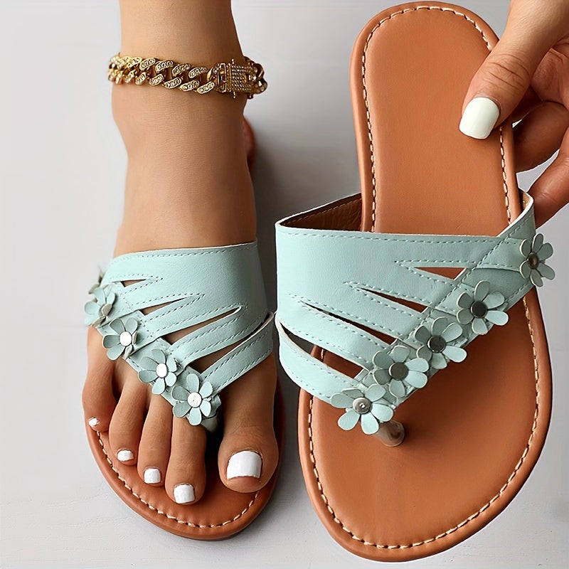 Women's Floral Flip Flop Sandals