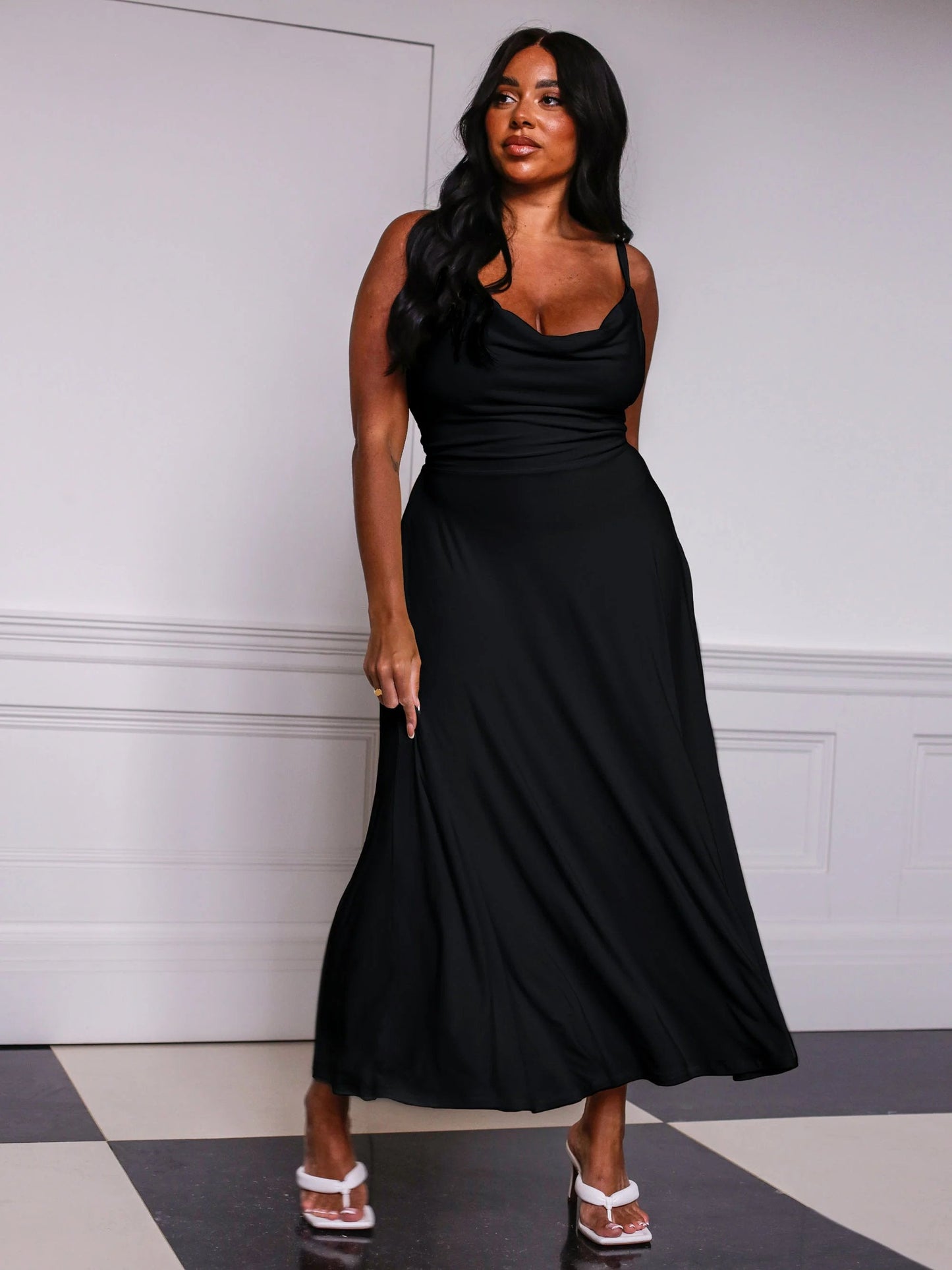 🔥Lulah Drape Maxi Dress with Built-in Bra(Our store’s products)