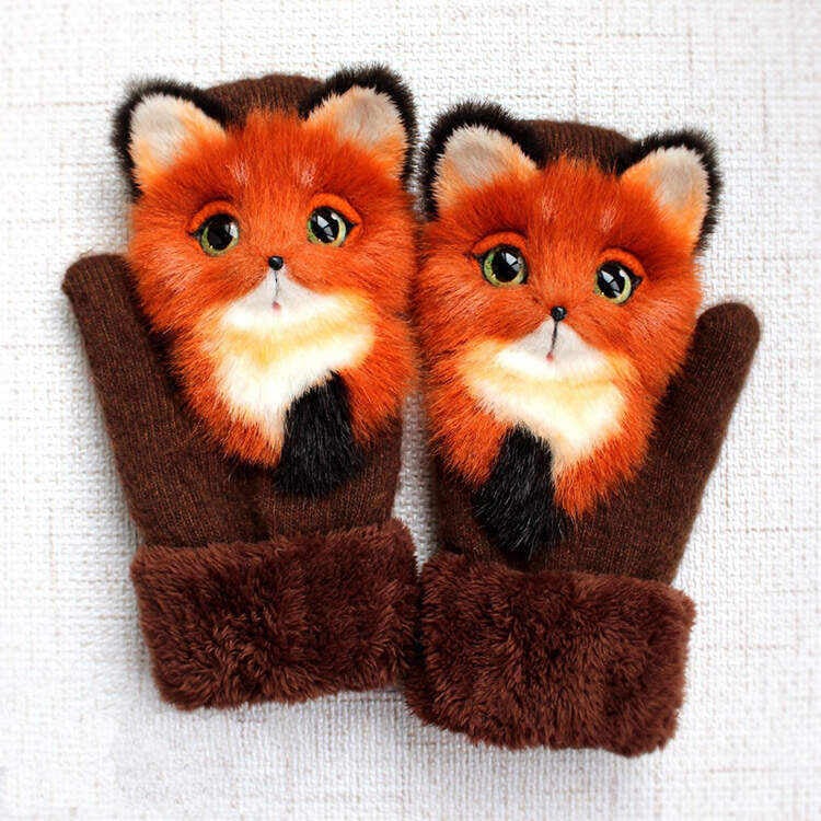 🌲Early Christmas Sale- SAVE 48% OFF - Hand-knitted animal Mittens