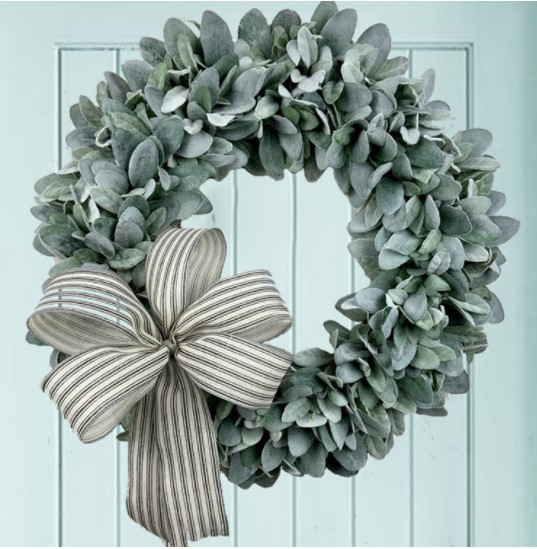 [50% Sale🔥] Buffalo Plaid & White Dogwood Fresh Wreath