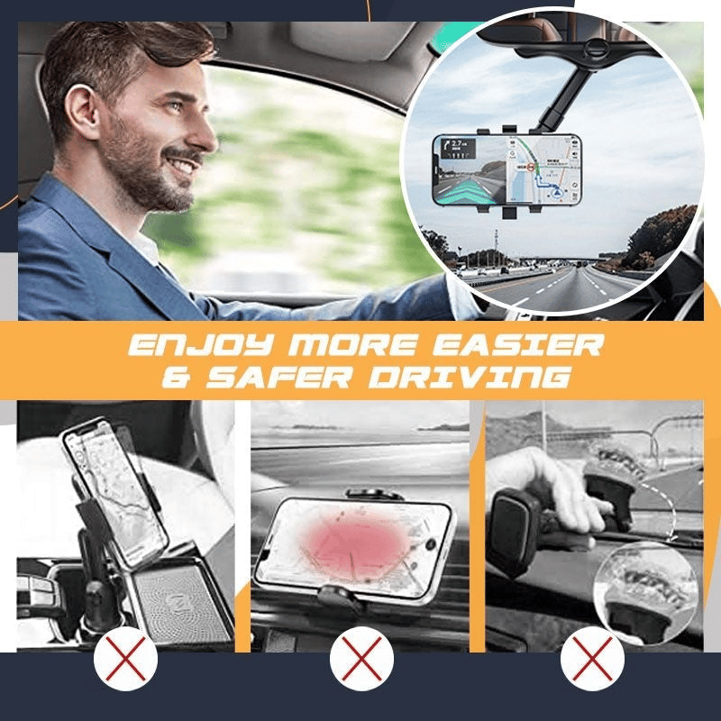 Rotatable Retractable Car Phone Holder