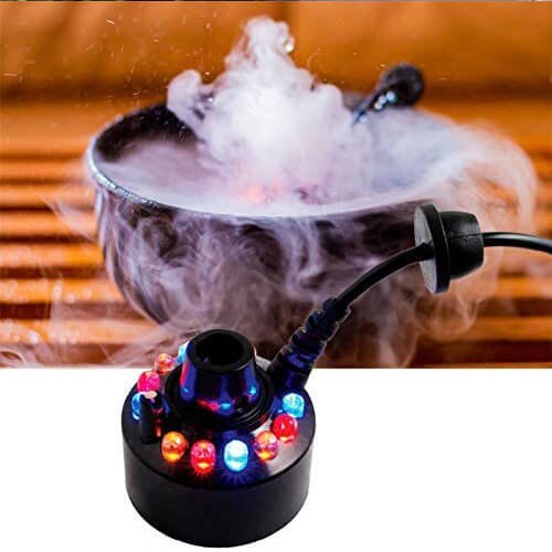 (🎃Early Halloween Sale )12 LED light Ultrasonic Mist Maker Fogger