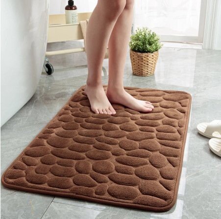 2024 New Arrival Cobblestone Embossed Bathroom Bath Mat