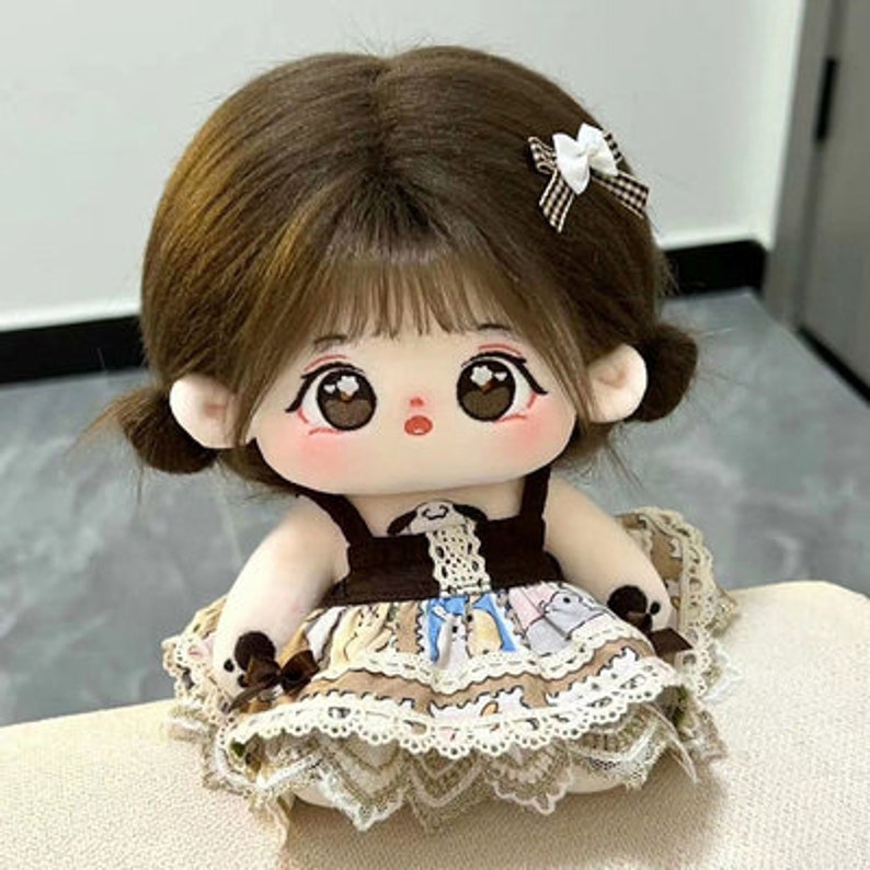 2024 New 20cm cotton doll, kawaii plush doll(clothes not included)