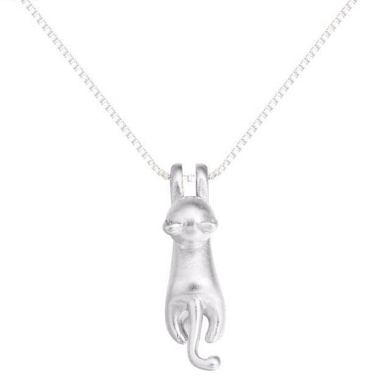 925 Sterling Silver,  Cute Cat Necklaces & Pendants