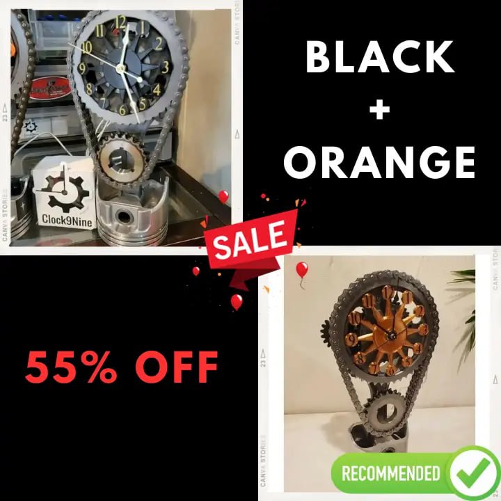 🎁Limited time pre-sale 50% OFF🔥MOTORIZED ROTATING CHAIN CLOCK